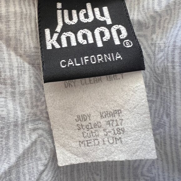 80's Judy Knapp Zip Front Blouse - Crop Jacket - Size Medium - Black & White - Picture 9 of 9